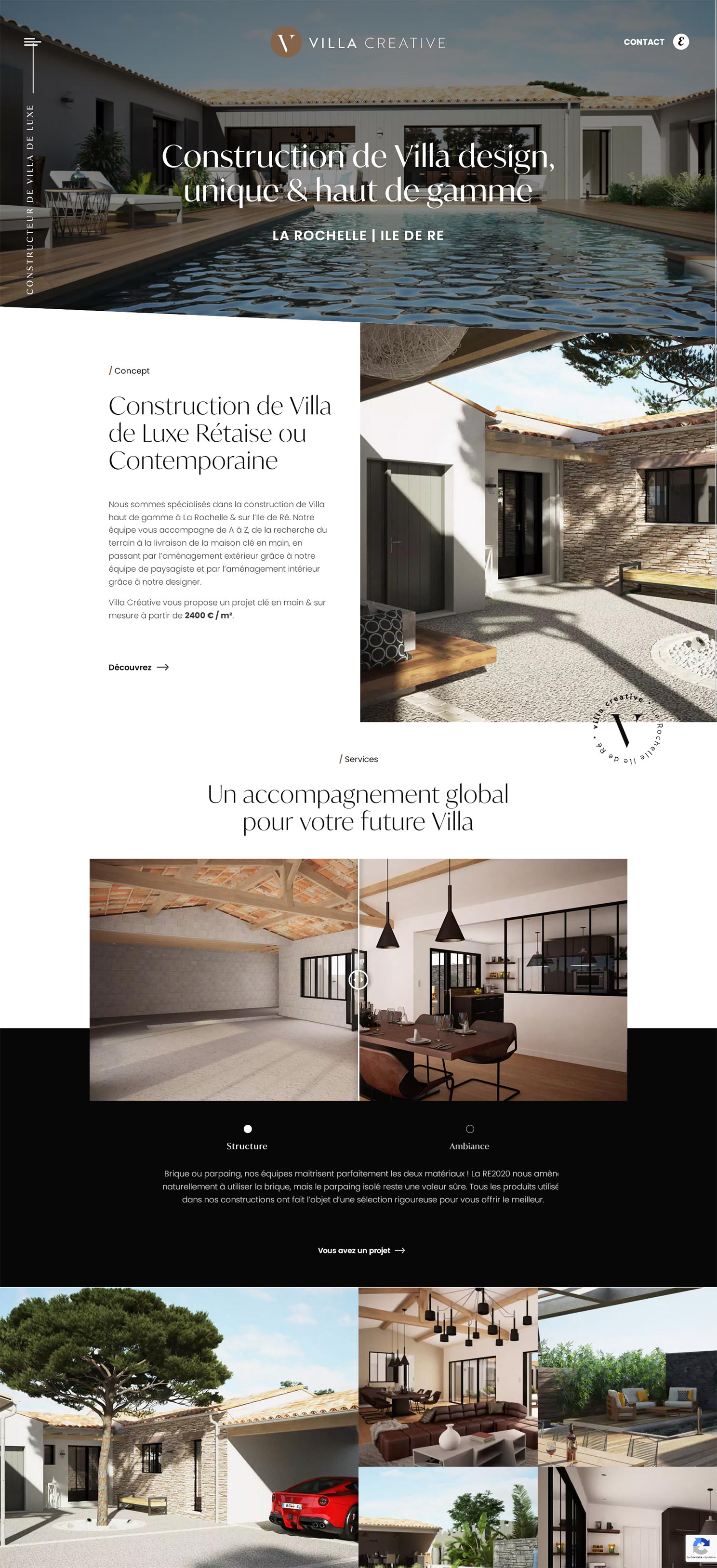 Accueil site • Villa Creative